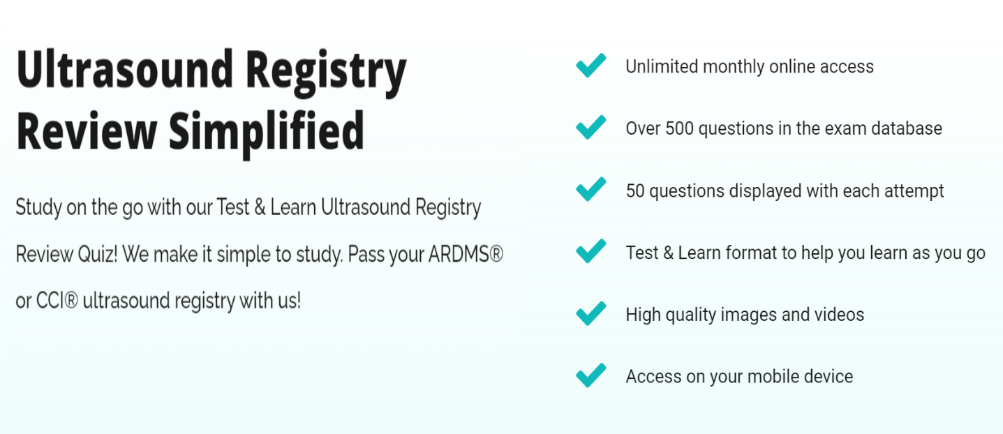 Ultrasound Registry Review Simplified